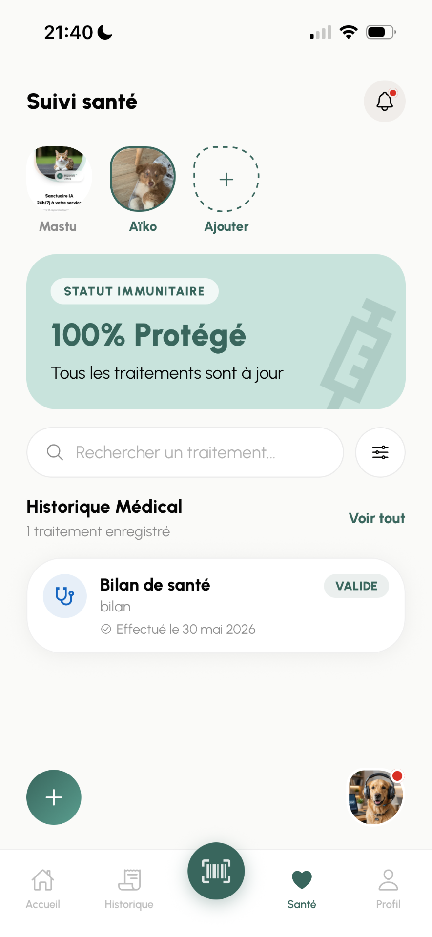 Suivi santé